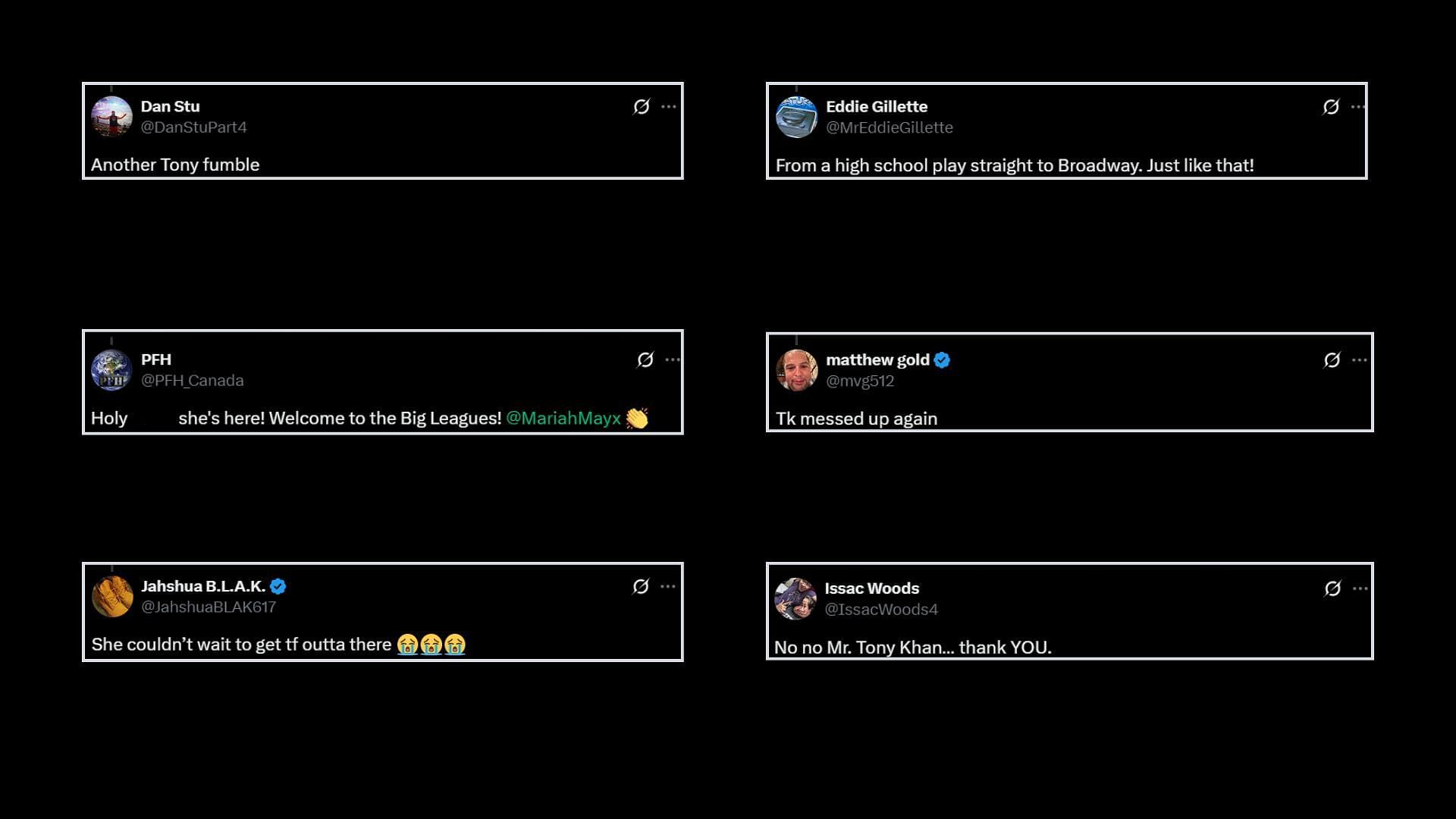 Fans react to Mariah's debut